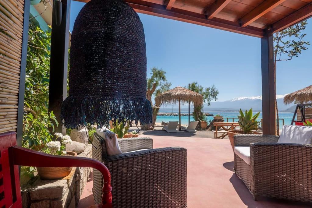 Sea And Sun Metaxy Mas, Brand-New, Beachfront ! Chania  Exterior photo